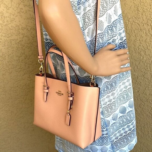 Coach C4084 Mollie Tote 25 Faded Blush - Picture 8 of 12